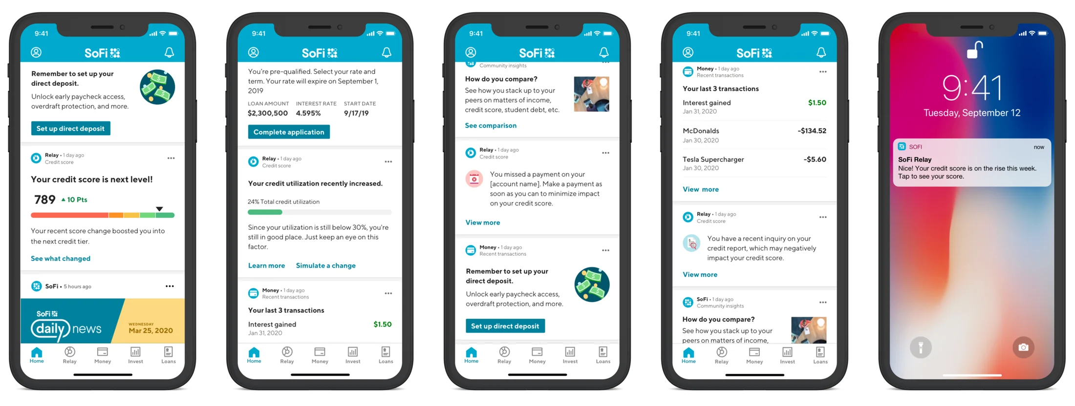In-app, push, and email notification designs
